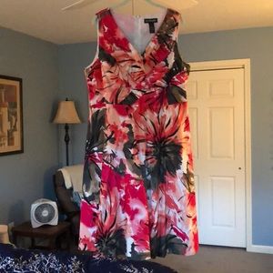 Lane Bryant floral sleeveless dress, size 20